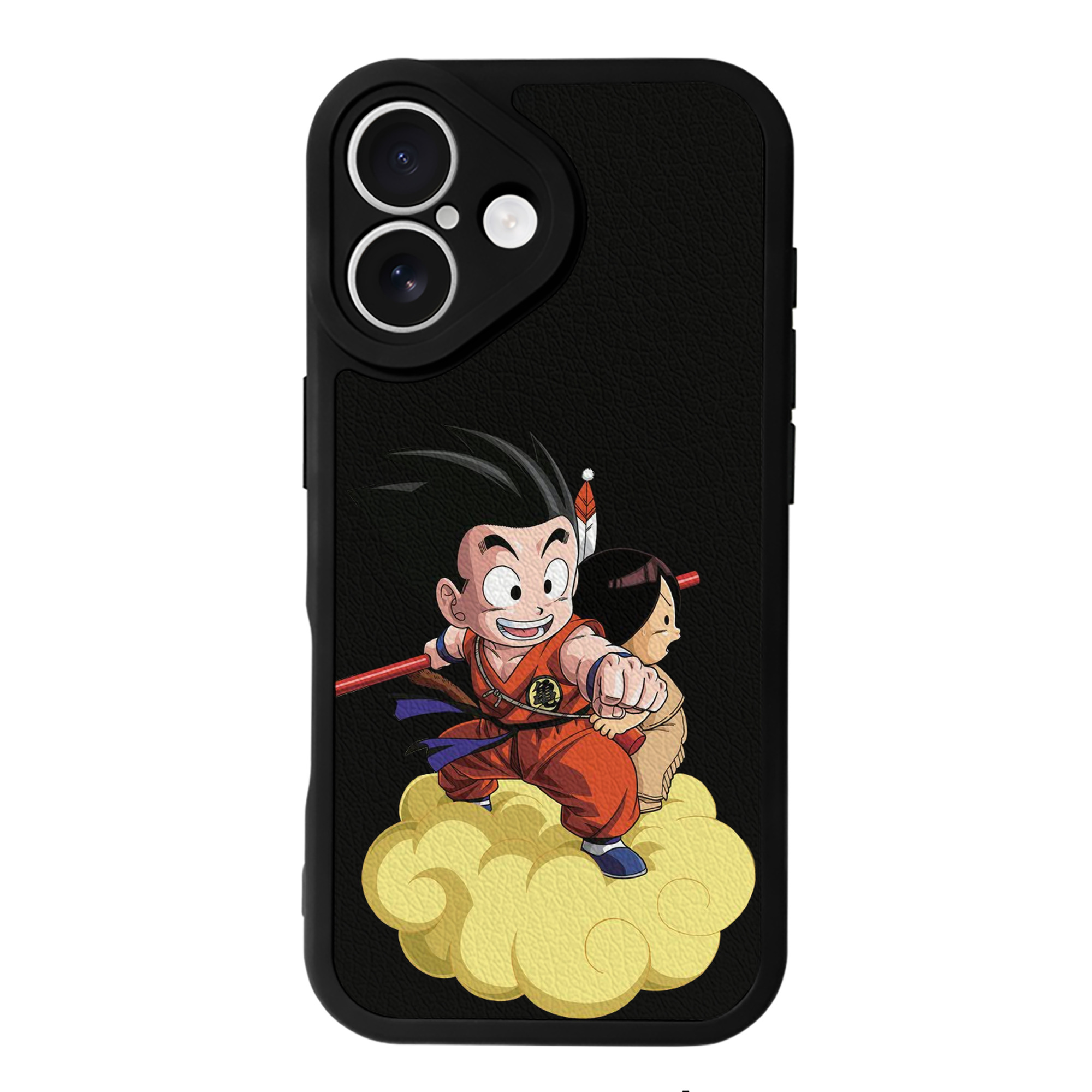 （画像用） ドラゴンボール 孫悟空（そん ごくう）Son Goku カカロット DRAGON BALL Kakarotto 【iPhone 16シリーズ対応】シリコンスマホケース（レザー調） 材質：シリコン